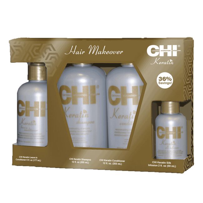 Dark Olive Green Farouk CHI Keratin Hair Makeover Kit