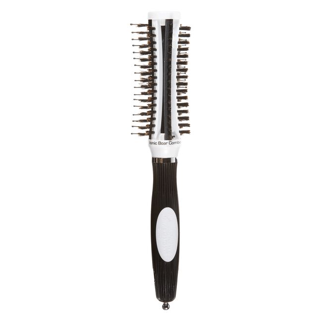 White Smoke Olivia Garden ThermoActive Ionic Boar Combo Brush Collection