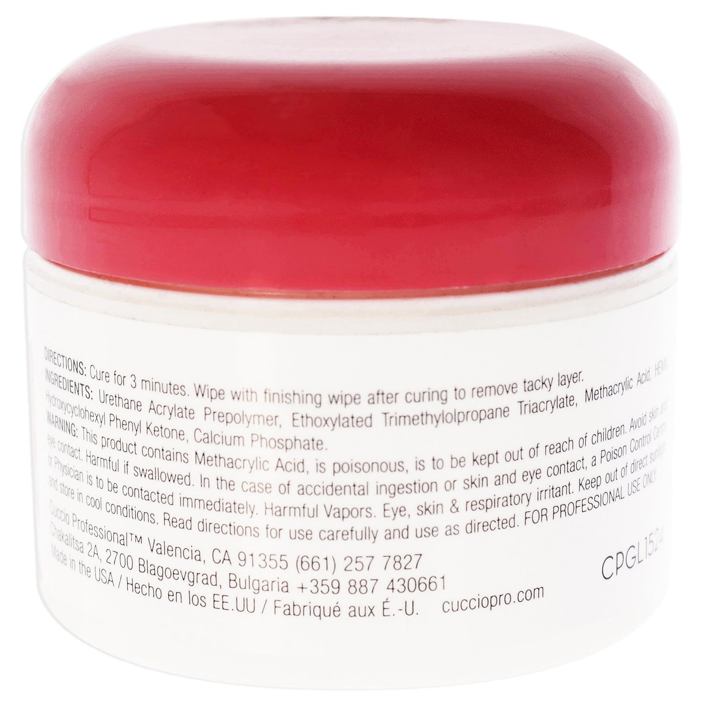 White Smoke Cuccio Pro UV Kapping Gel With Calcium - Helps Prevent Cracking And Peeling - Designed For Natural Nails - Promotes Growth - Forms Durable, Protective Layer - Crystal Clear Coat - 1 Oz Nail Gel