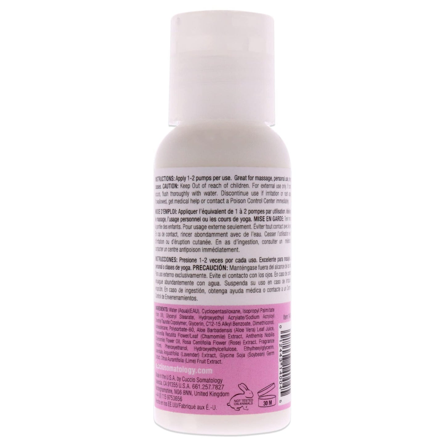 White Smoke Cuccio Somatology Balancing Body Lotion - Calming Chamomile - Hydrating and Soothing Natural Moisturizer - Instantly Calms the Senses - Helps Combat Dry and Damaged Skin - Cruelty Free - 2 oz