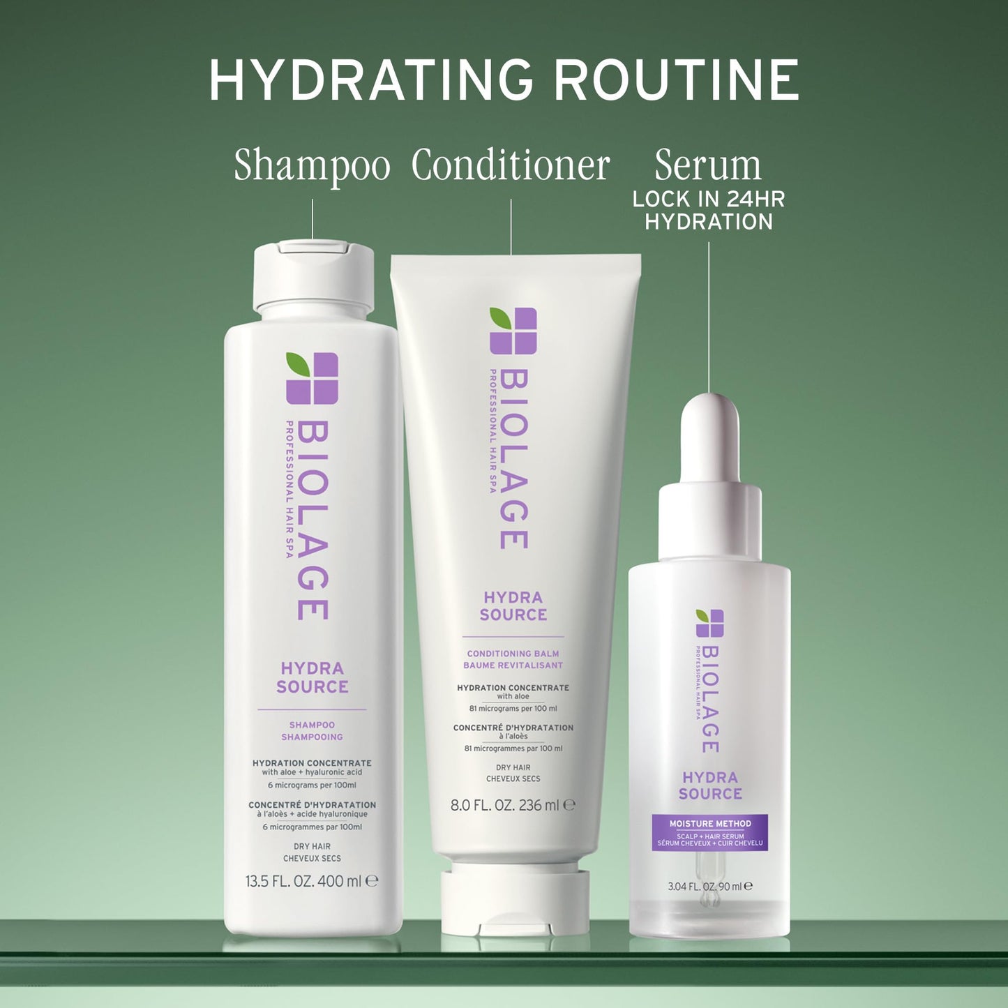 Dim Gray Biolage Moisture Method Scalp & Hair Serum: Dry Scalp Treatment with Aloe & Hyaluronic Acid, Lightweight, Vegan, Paraben & Silicone-Free Hydrating Serum