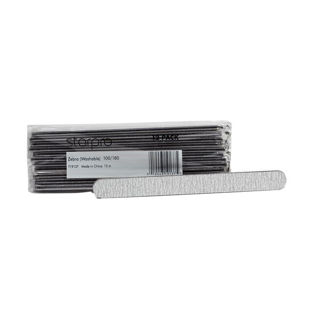 White Smoke StarPro Zebra Washable Foam Cushion Files 100/180 Grit