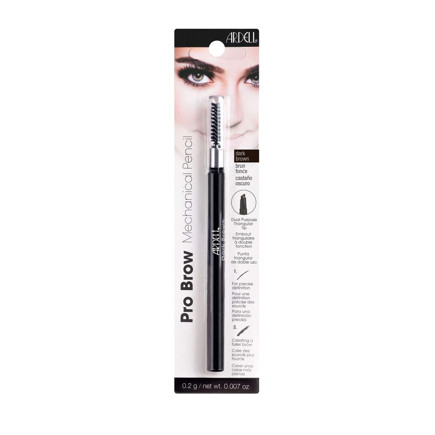 Lavender Ardell Brow Pro Mechanical Pencil - Dark Brown 0.2g