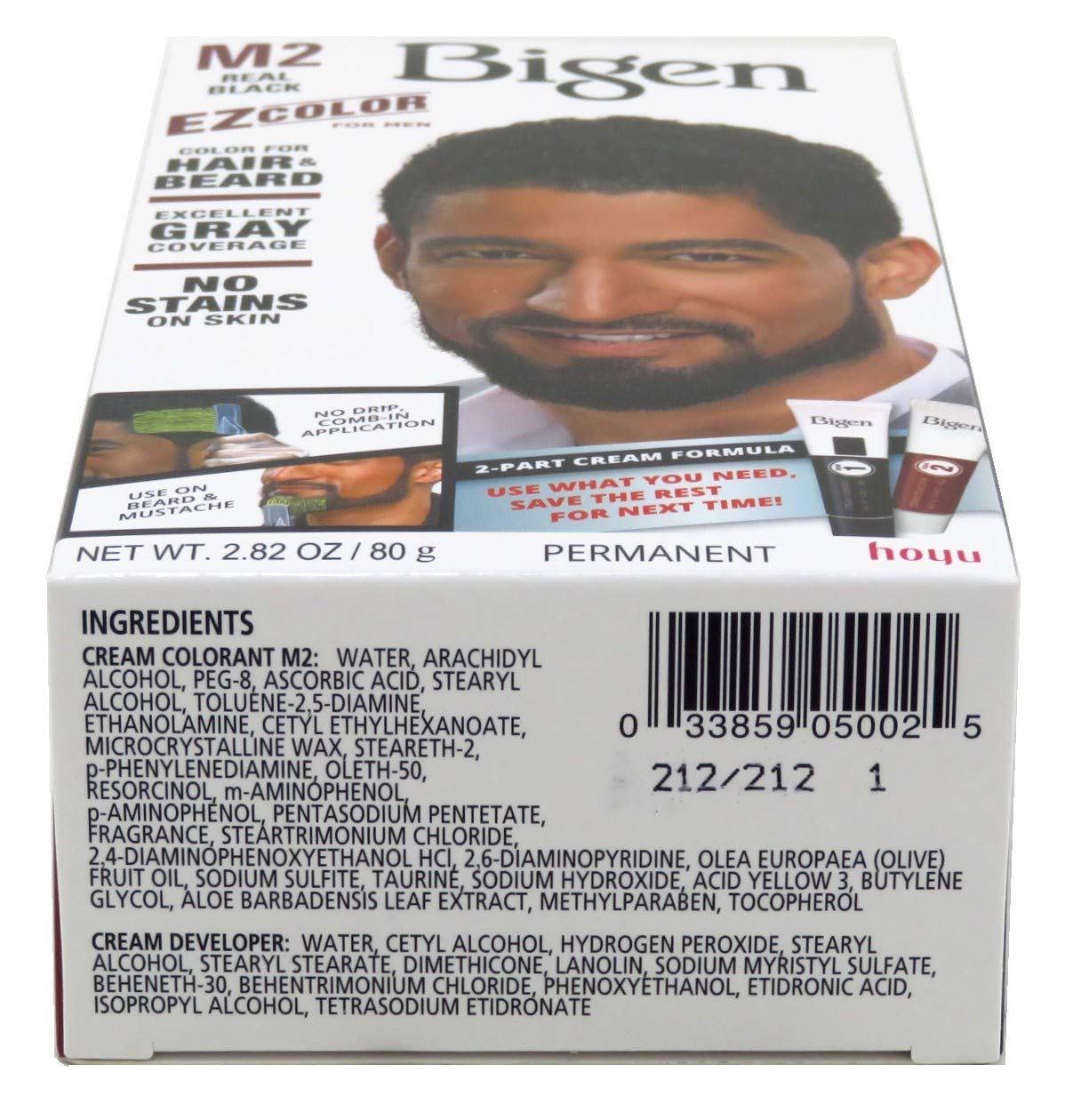 White Smoke Bigen Ez Color For Men M2 Real Black Kit (Pack of 3)
