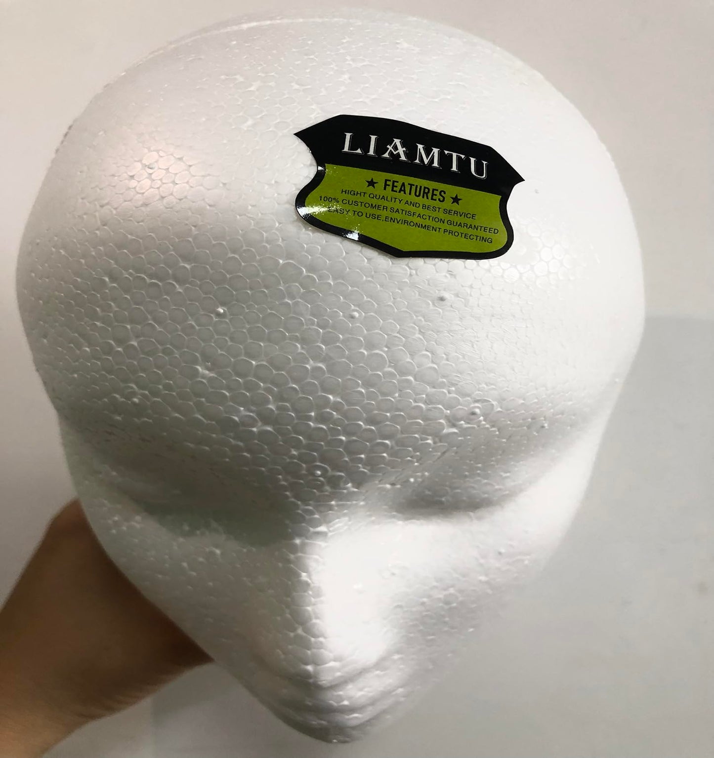 Gray Female Styrofoam Mannequin Head Model - Wig/Hat Display Stand - Art Work Painting Novelty - Foam White by LIAMTU