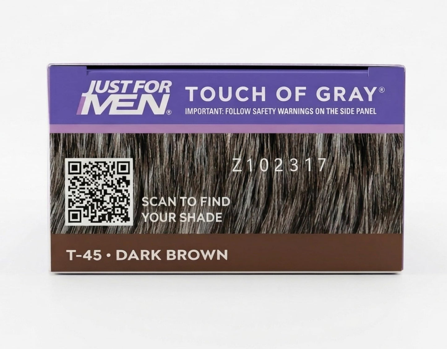 Dark Slate Gray JUST FOR MEN Touch of Gray Hair Treatment T-45 Dark Brown, 2 Pack