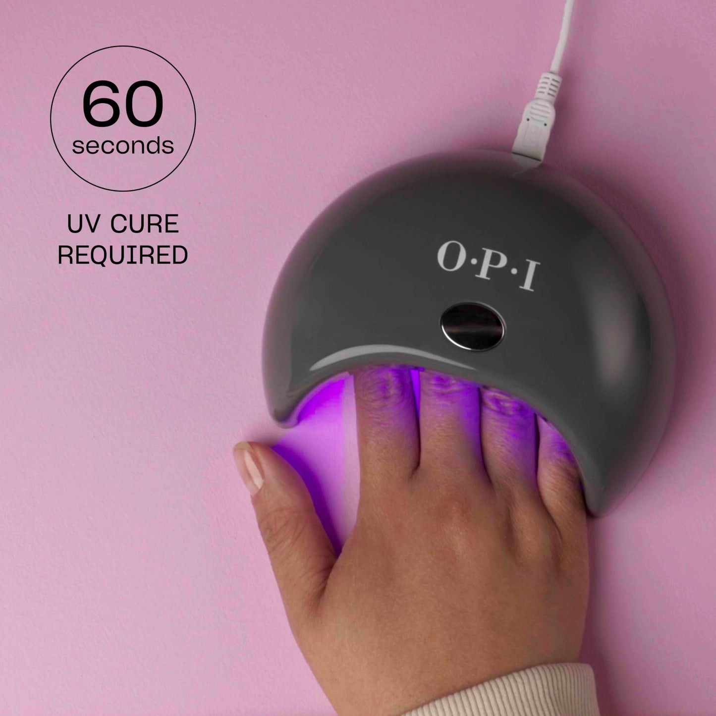 Plum OPI GELement Starter Essentials Kit | Includes Base Coat, Top Coat, LED Curing Lamp, & Prep Supplies | DIY Professional Salon Quality Gel Manicure Results