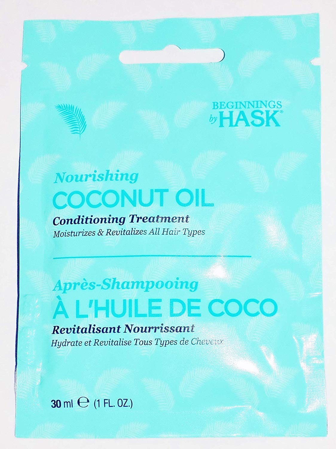 Pale Turquoise Beginnings By Hask Nourishing Coconut OIl Conditioning Treatment