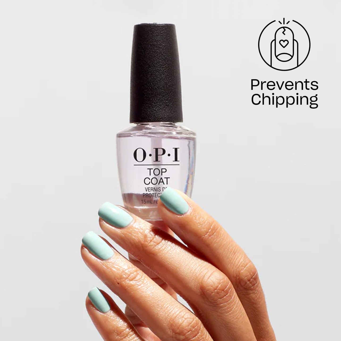 Lavender OPI Top Coat | Nail Polish Top Coat | Prevents Chipping, Protects Nails, High Gloss Shine