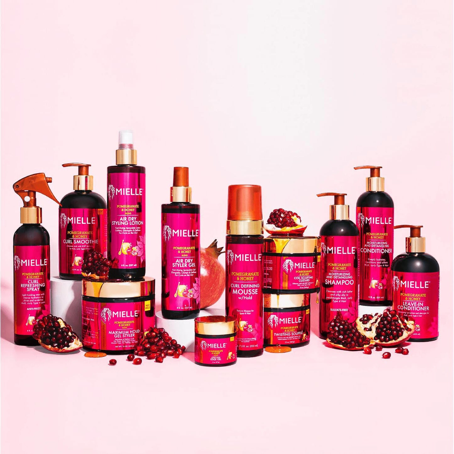 Misty Rose Mielle Pomegranate & Honey Air Dry Styler Gel 8 Oz (Pack of 1)
