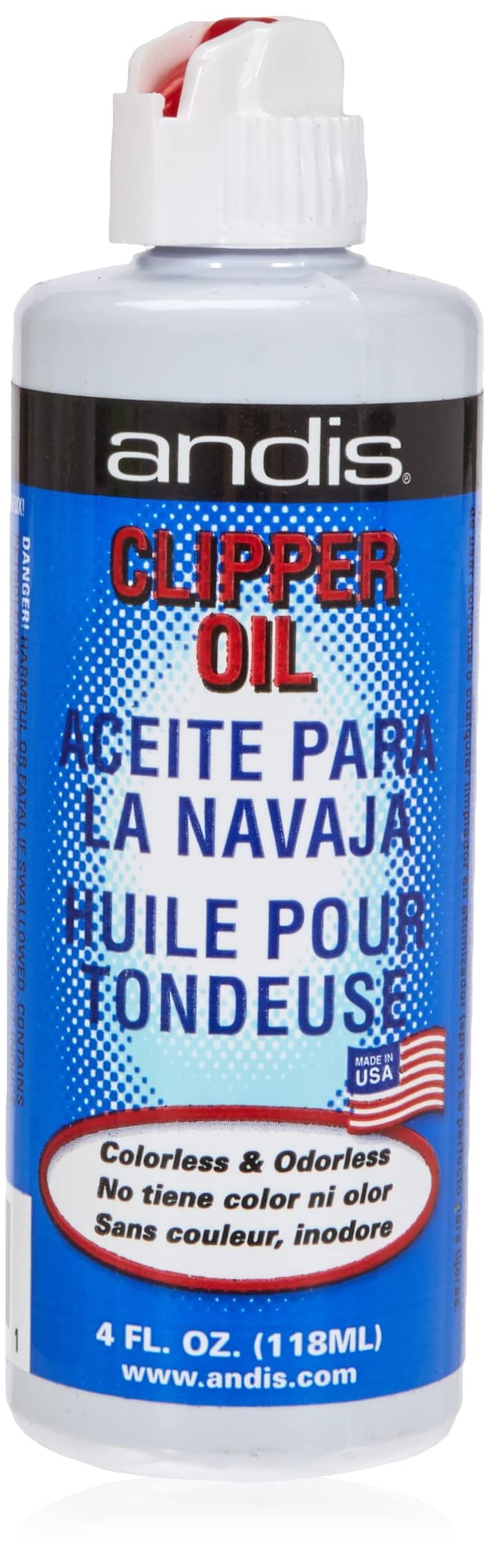 White Smoke Andis Clipper Oil - 4oz