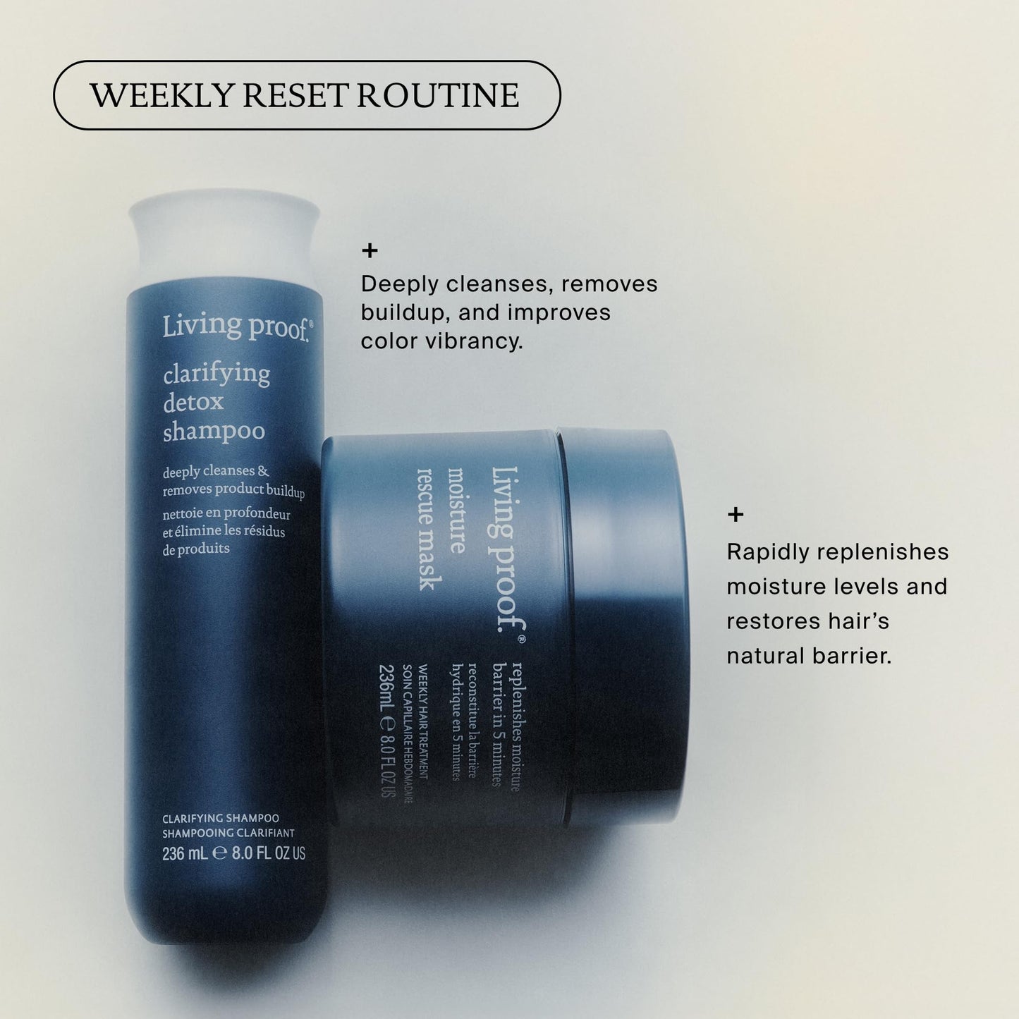 Light Gray Living proof Clarifying Detox Shampoo