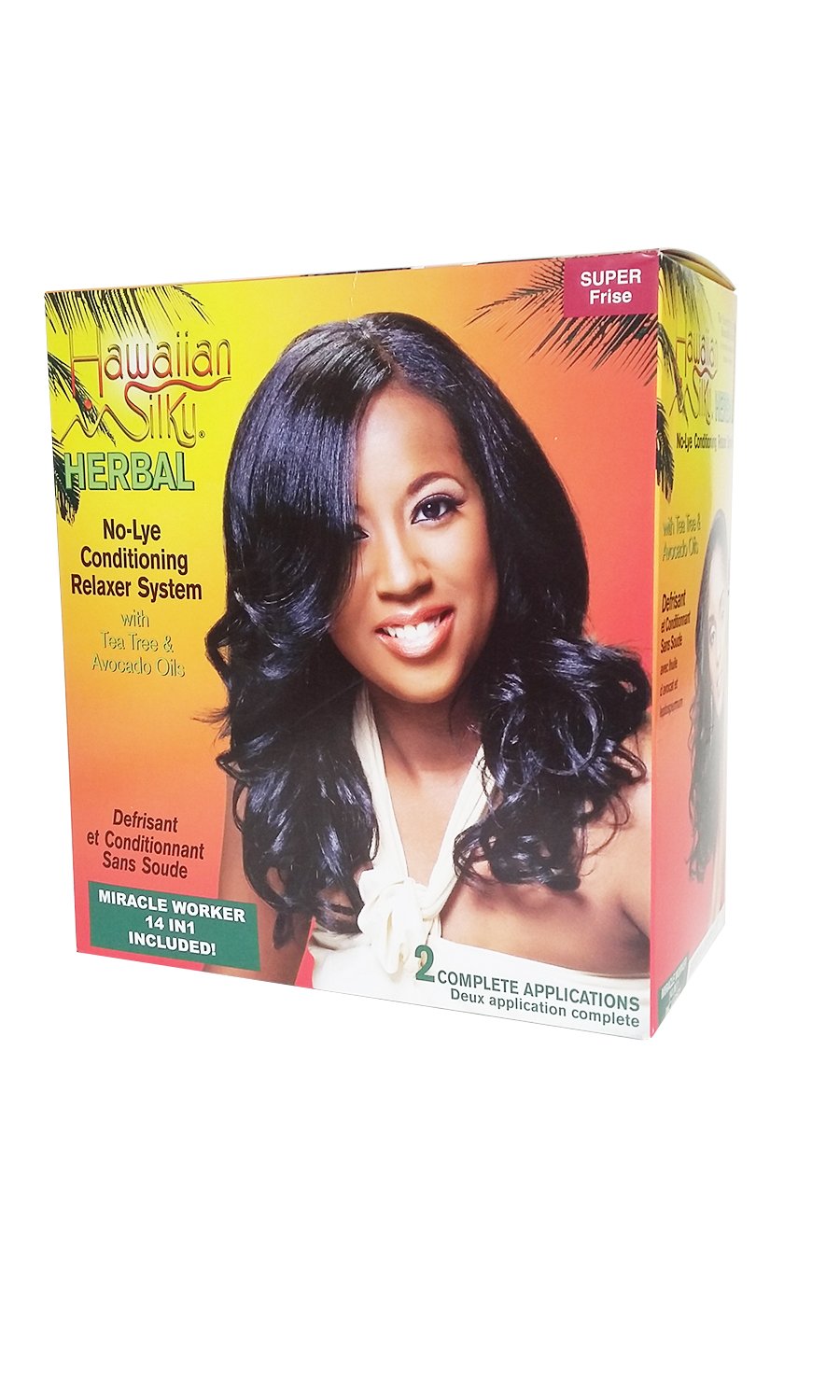 White Smoke Hawaiian Silky Herbal No Lye Super Relaxer Kit (2 Pack)