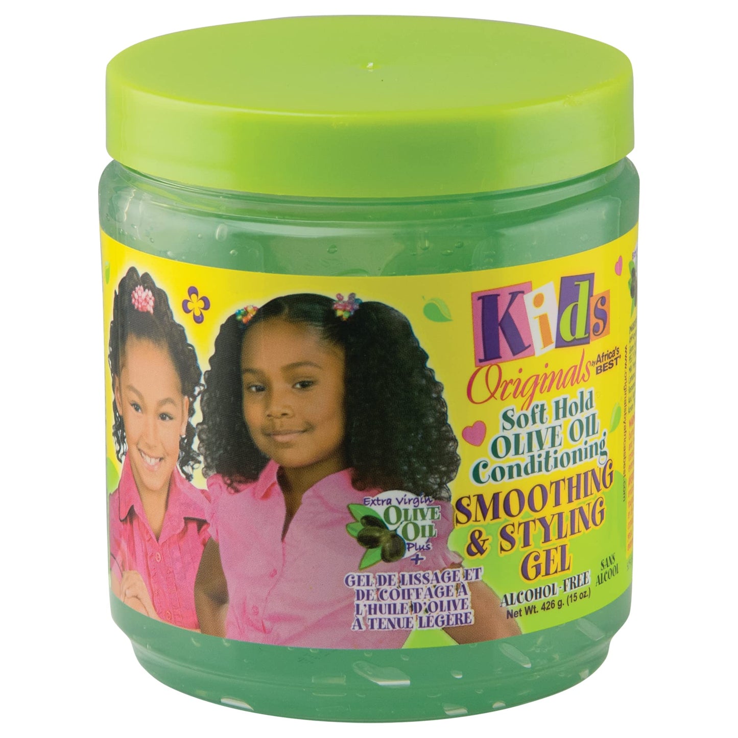 Dark Khaki Kids Originals by Africa’s Best No More Knots! Hair Care Bundle – Detangler, Growth Oil, and Olive Oil Styling Gel for Hydration & Easy Styling (12 oz, 8 oz, 15 oz)