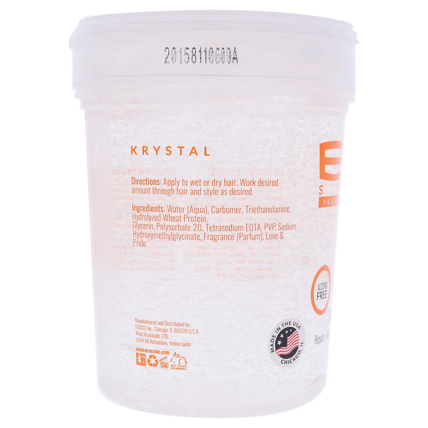 Lavender ECOCO Styling Gel Krystal 32 oz Pack of