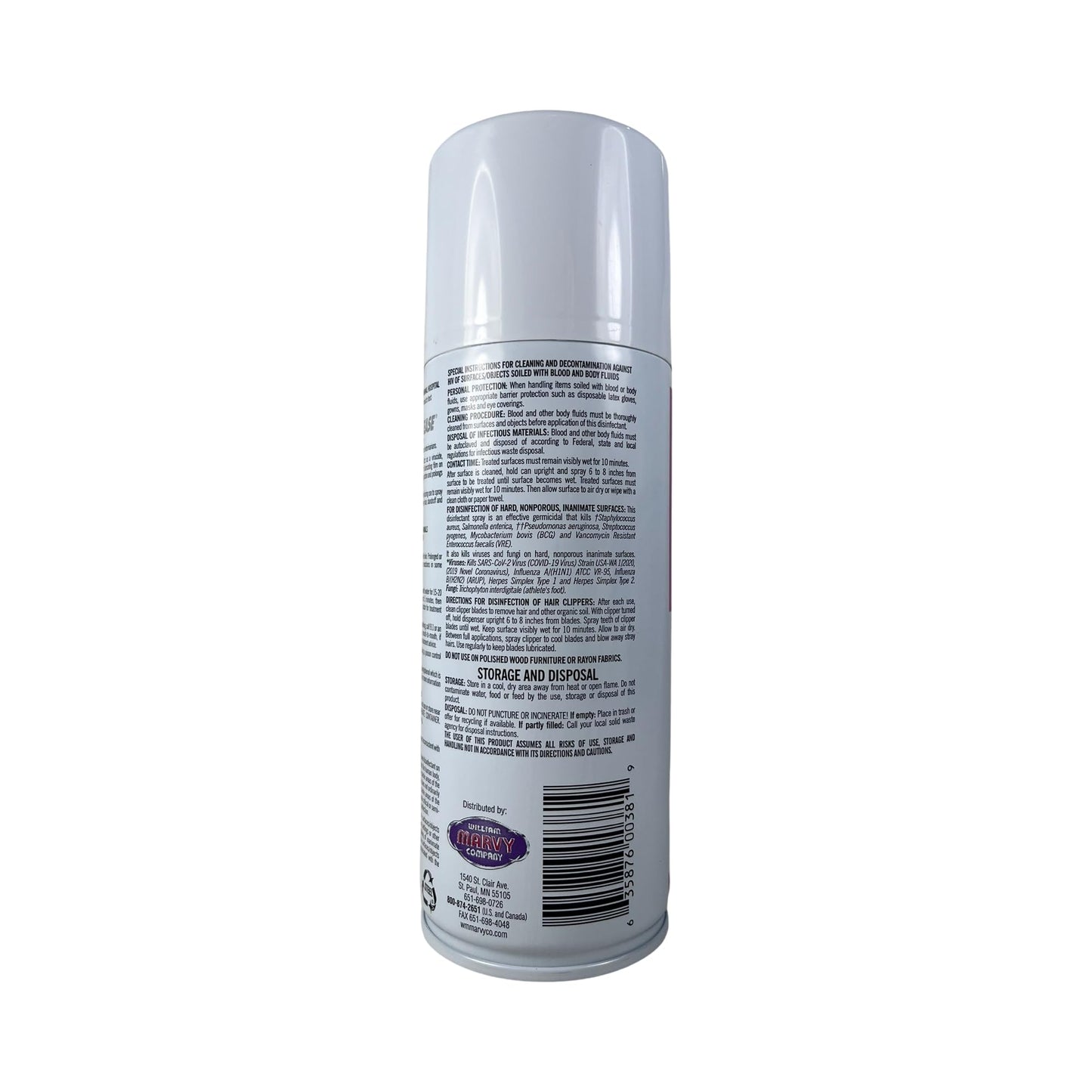 Dark Gray MAR-V-CIDE Clipper Ease Spray Disinfectant – 12 oz | Cleans, Cools, Lubricates & Disinfects Electric Clippers – Antibacterial, Antifungal, Anti-Rust Formula for Barbers & Stylists