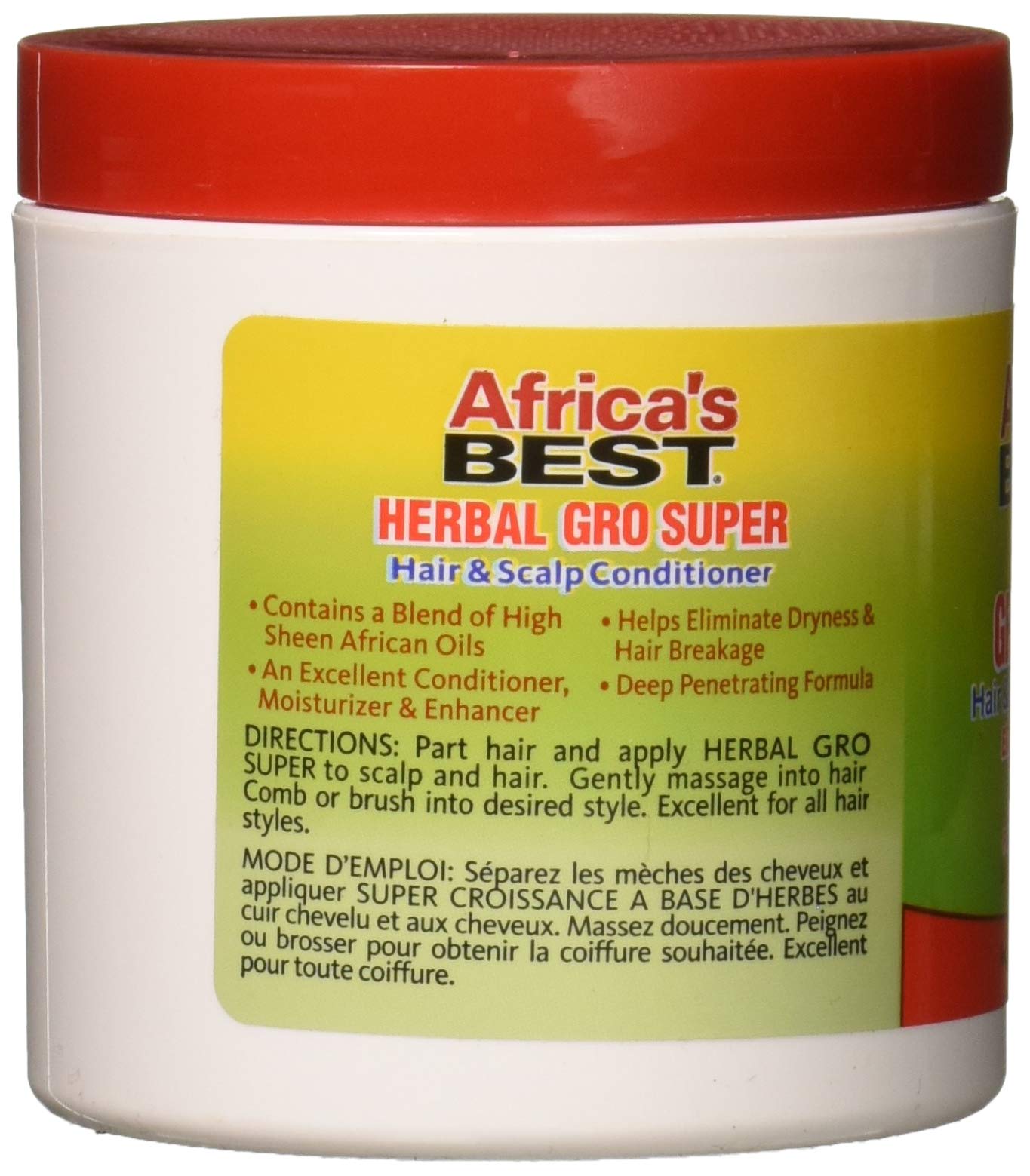 Light Gray Africas Best Gro Herbal Super 5.25 Ounce Jar (155ml)