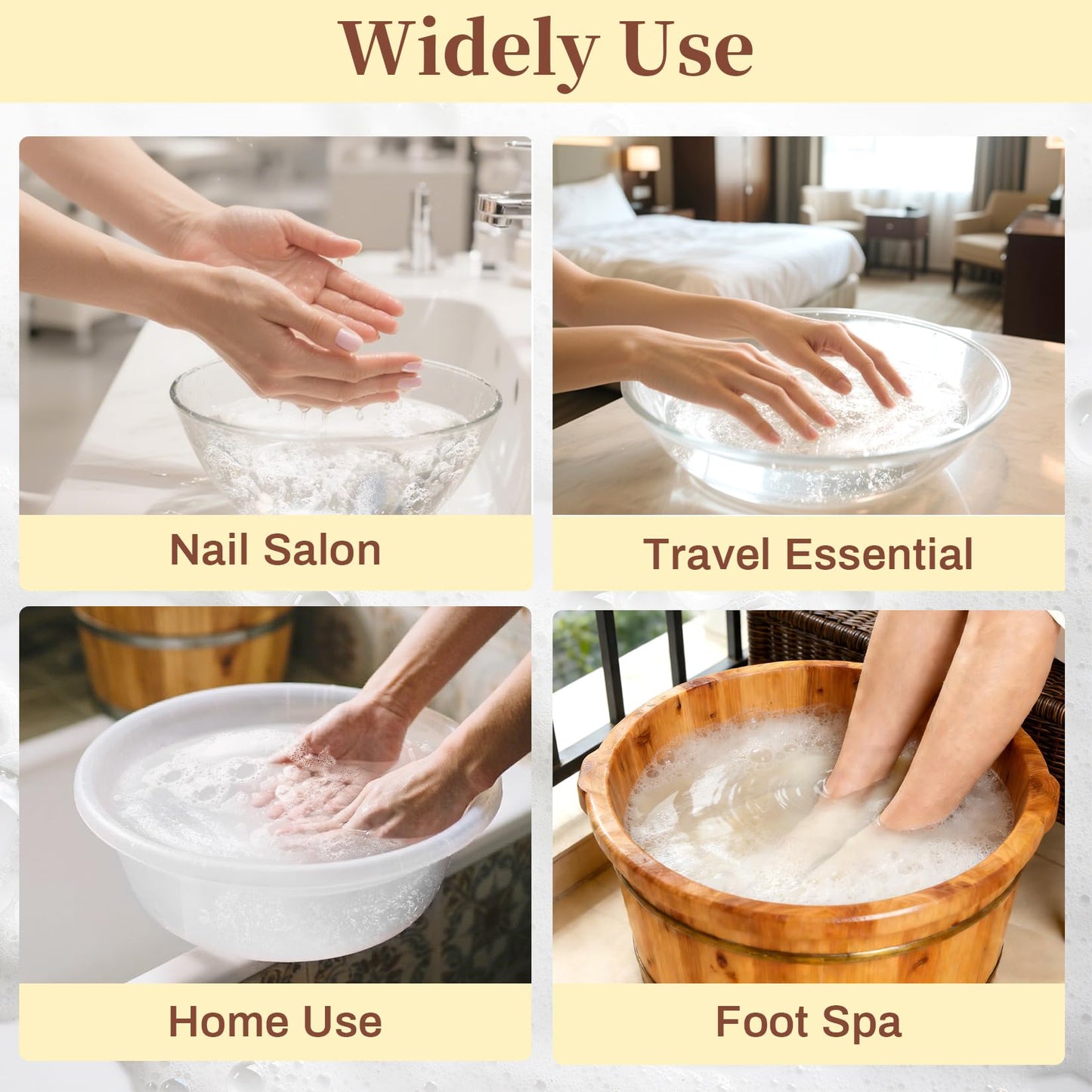 Seashell RAQEHO Manicure Spa Tablets 8oz - Milk & Honey Soak Balls, Moisturizing Tablets, Cuticle Softener for Foot and Hand Soak Pedicure Spa Supplies Manicure Tools Nail Salon & Tavel Esenntial(40count)