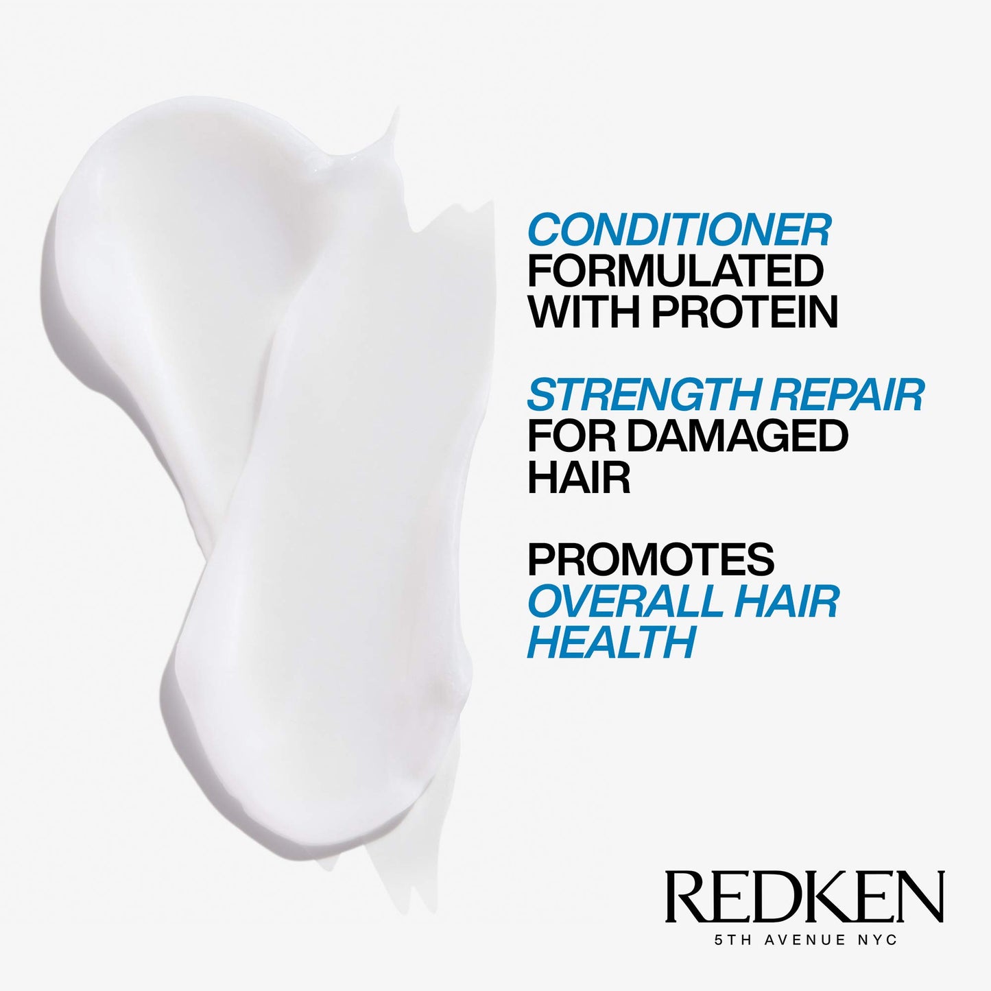 White Smoke Redken Extreme Shampoo and Conditioner | For Damaged Hair Repair | Protein-Infused Strengthening Formula