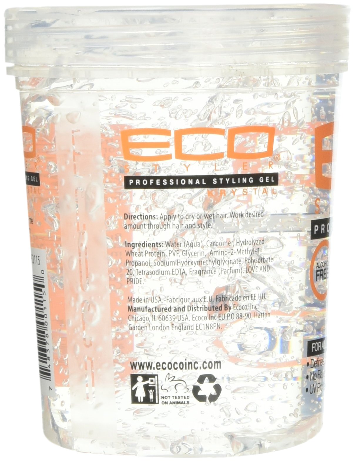 White Smoke Eco Styler Krystal Styling Gel 32 oz