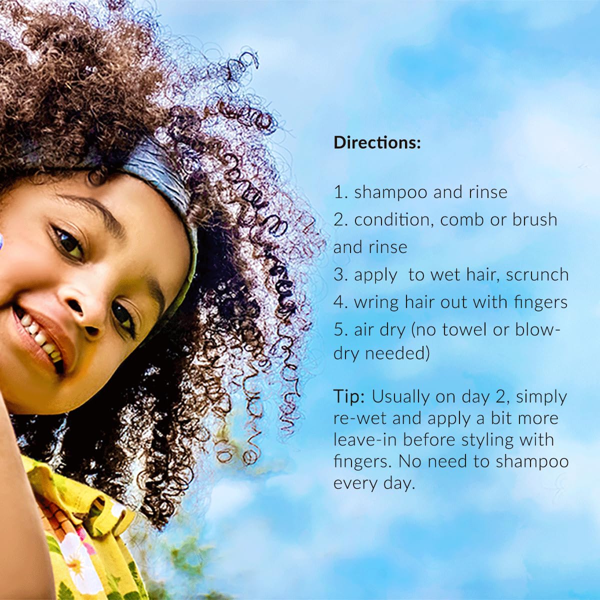 Light Blue Mixed Chicks Kids Leave-In Conditioner - Eliminate Frizz & Define Curls, 8 fl.oz.