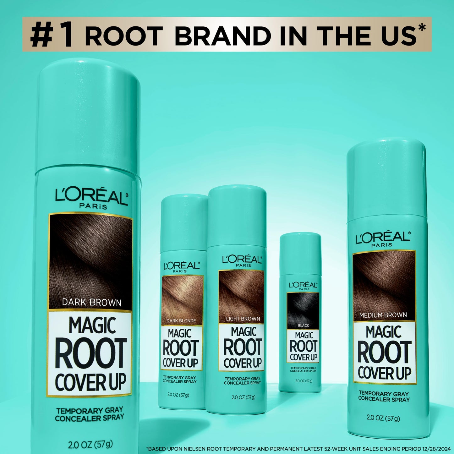 Medium Turquoise L'Oreal Paris Hair Color Root Cover Up Hair Dye Dark Blonde 2 Ounce (Pack of 2) (Packaging May Vary)