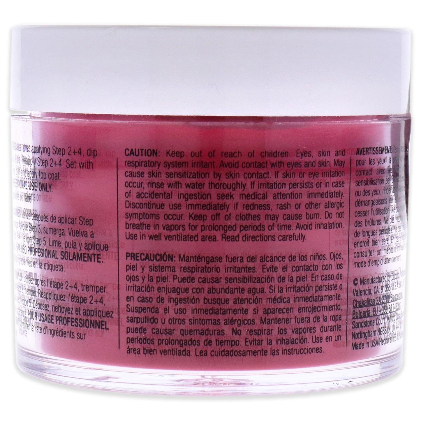 Light Gray Pro Powder Polish Nail Colour Dip System - High Resolutions by Cuccio Colour for Women - 1.6 oz Nail Powder