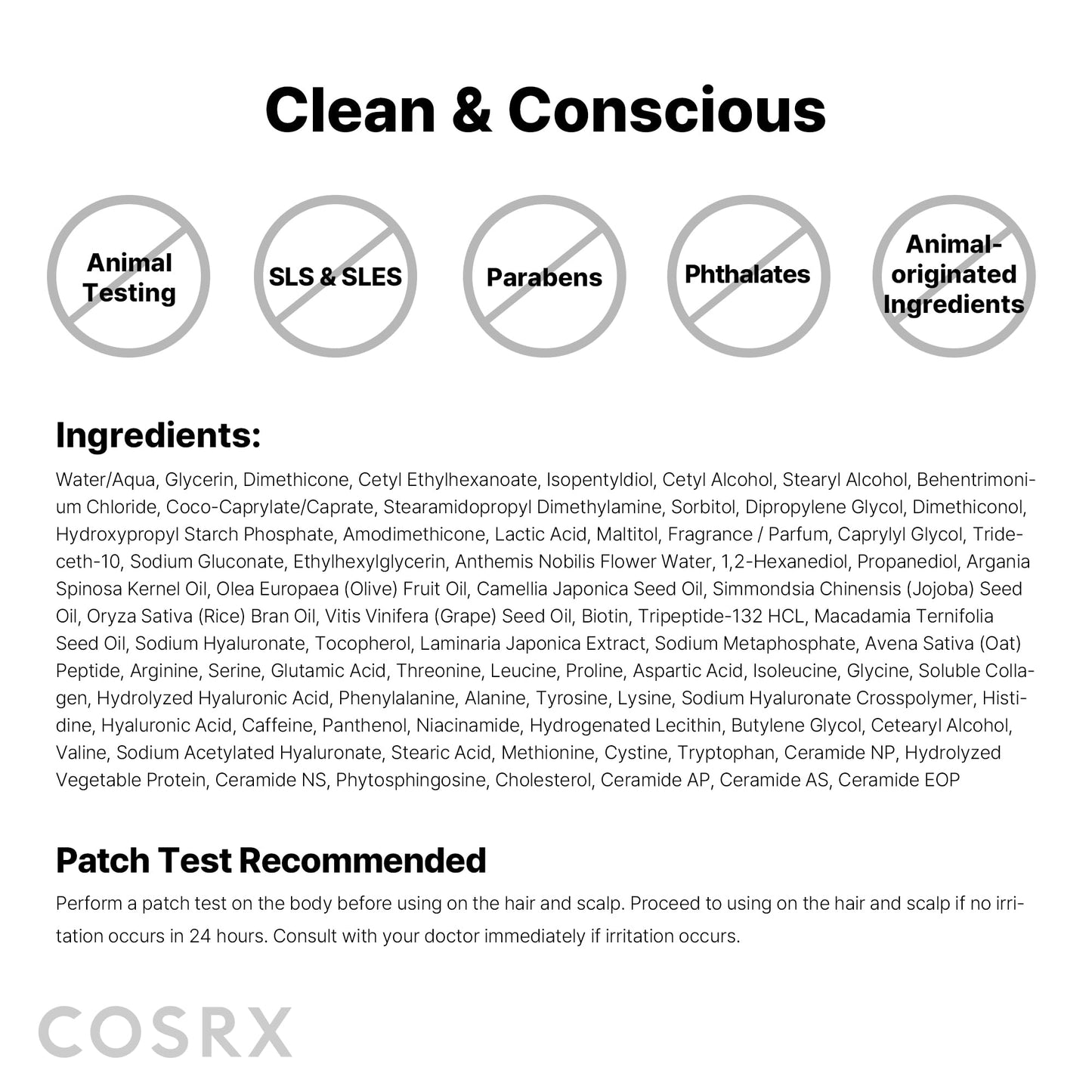 White Smoke COSRX PEPTIDE 132 Hair Bonding Repair Treatment - Deep Conditioner Hair Mask for Damaged, Dry Hair, Repairs Breakage & Split Ends, For All Hair Types – 8.11 fl oz