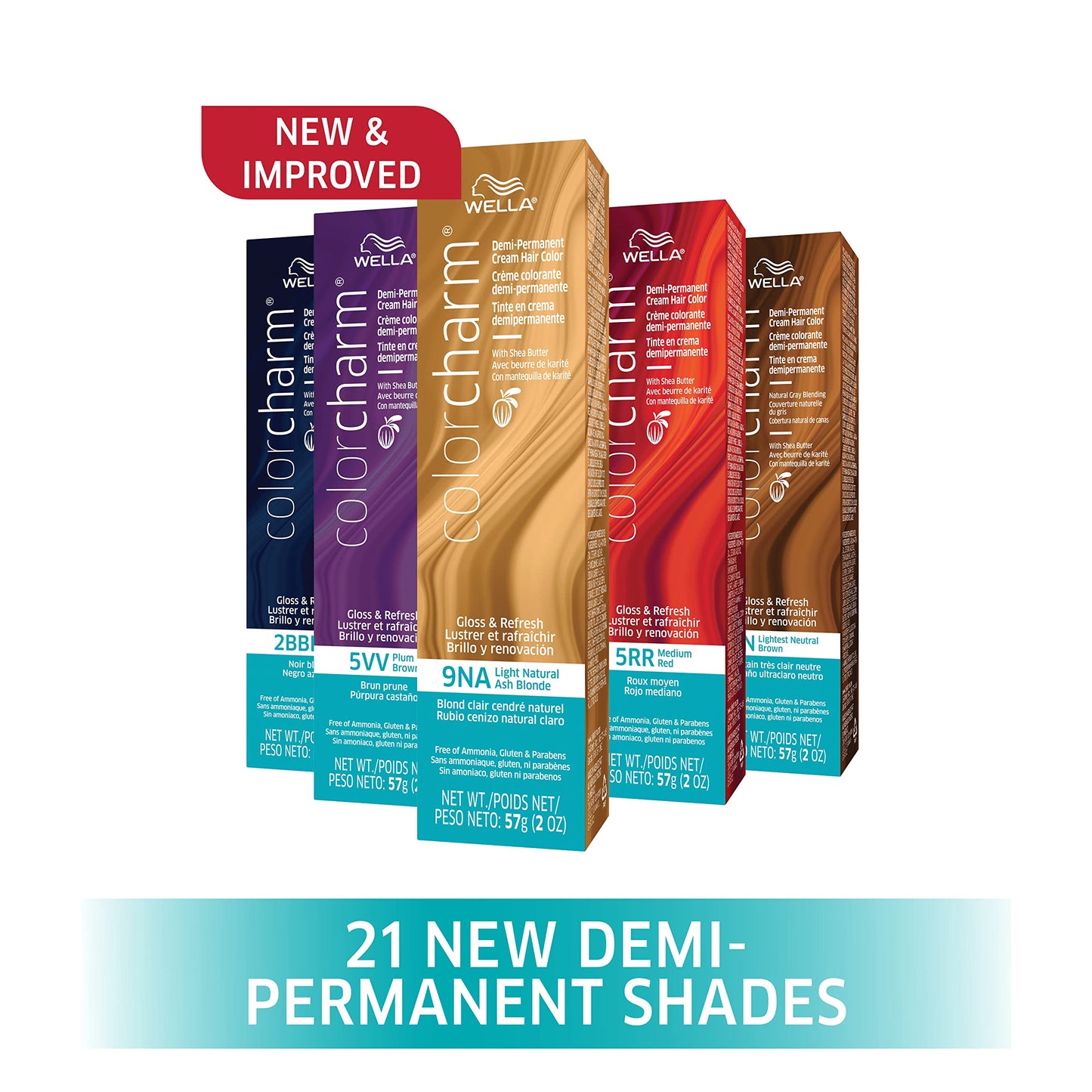 White Smoke WELLA colorcharm Demi Permanent Hair Color, Adds Gloss & Color Richness, Gray Coverage, 8N Light Neutral Blonde + 10 Vol. Developer