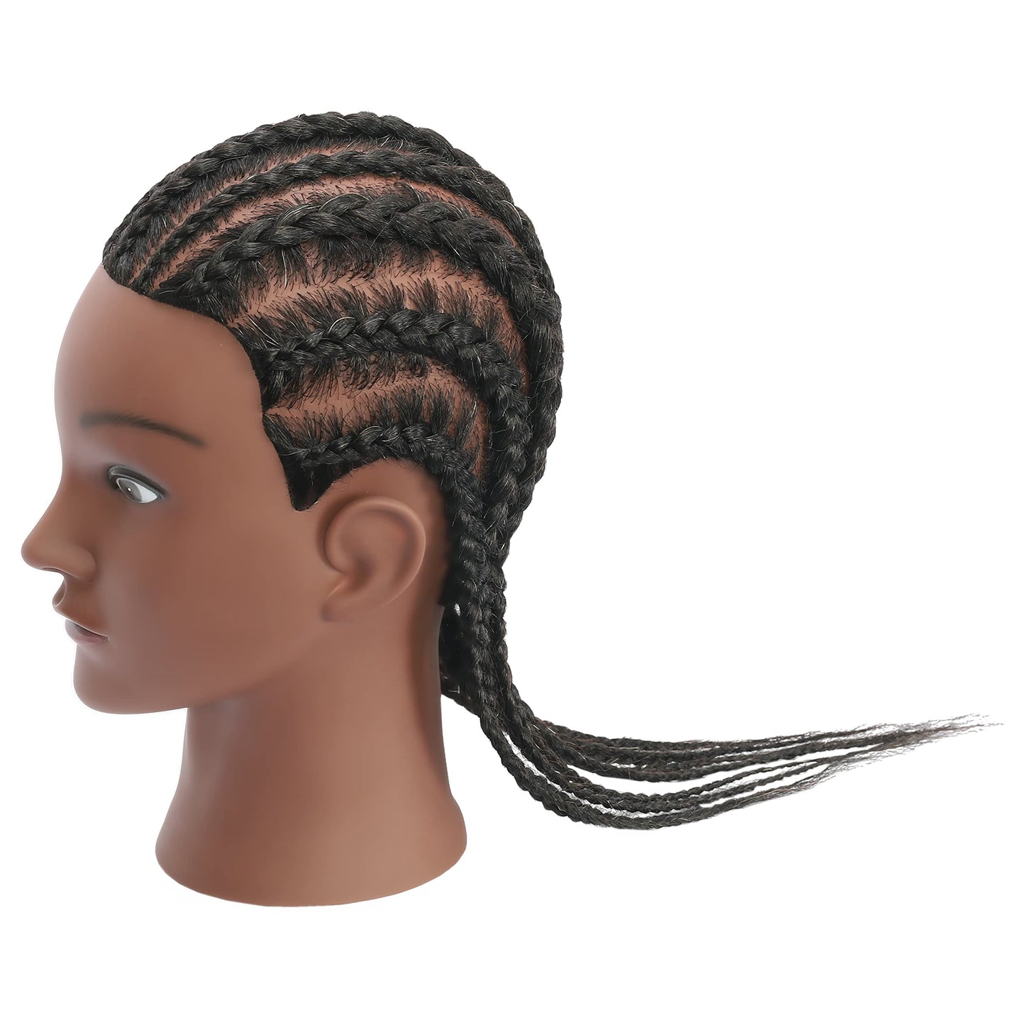 White Smoke TIANYOUHAIR Mannequin Head 100% Human Hair Cosmetology Manikin Doll Training Head with Stand for Hairdresser Practice Braiding Styling Coloring Bleaching Dyeing Cutting Updos Display