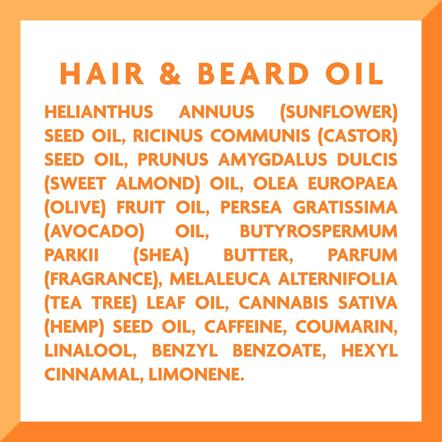 Seashell Cantu for Men Hair & Beard Oil, 3.4 fl oz