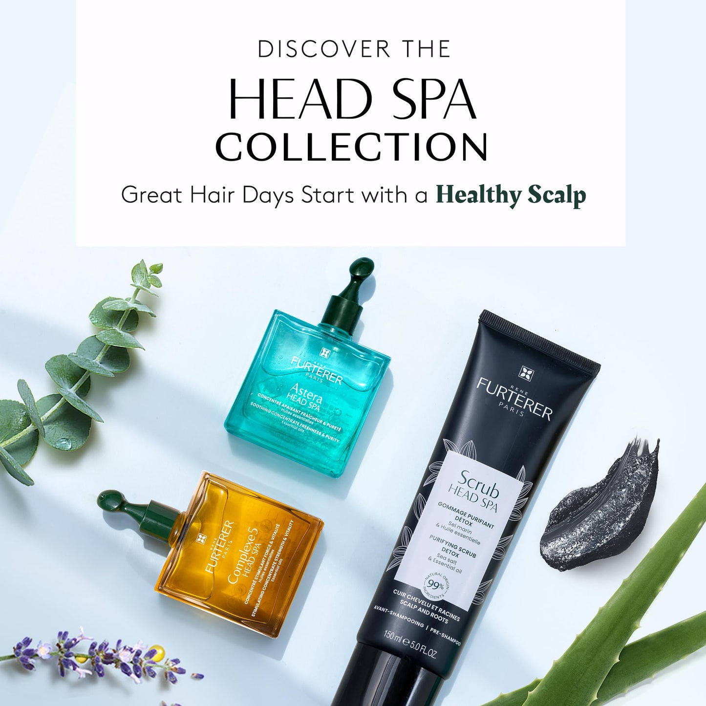 White Smoke Rene Furterer Head Spa Purifying Scrub, Pre-Shampoo Detox 5.0 Fl. oz.