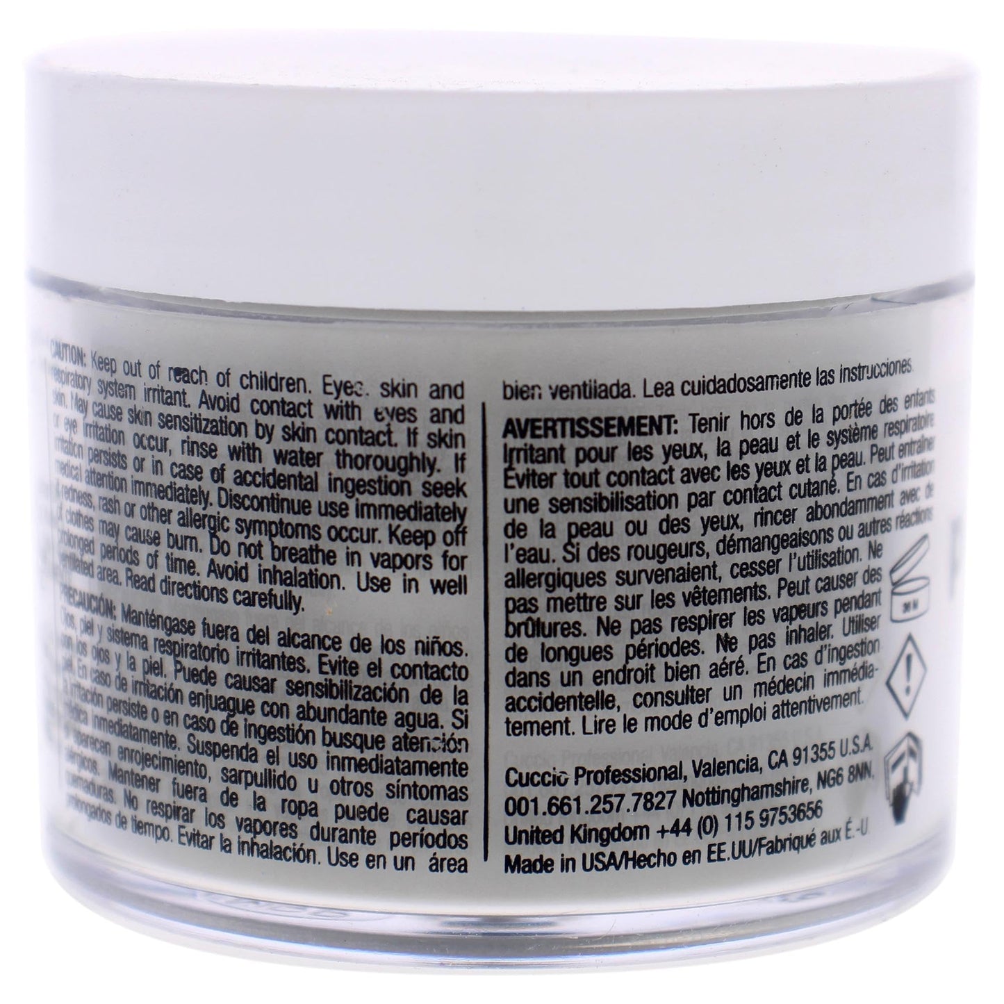 Light Gray Cuccio Pro Powder Polish Dip - Why, Hello! - Nail Lacquer for Manicures & Pedicures, Easy & Fast Application/Removal - No LED/UV Light Needed - Non-Toxic, Odorless, Highly Pigmented - 2 oz