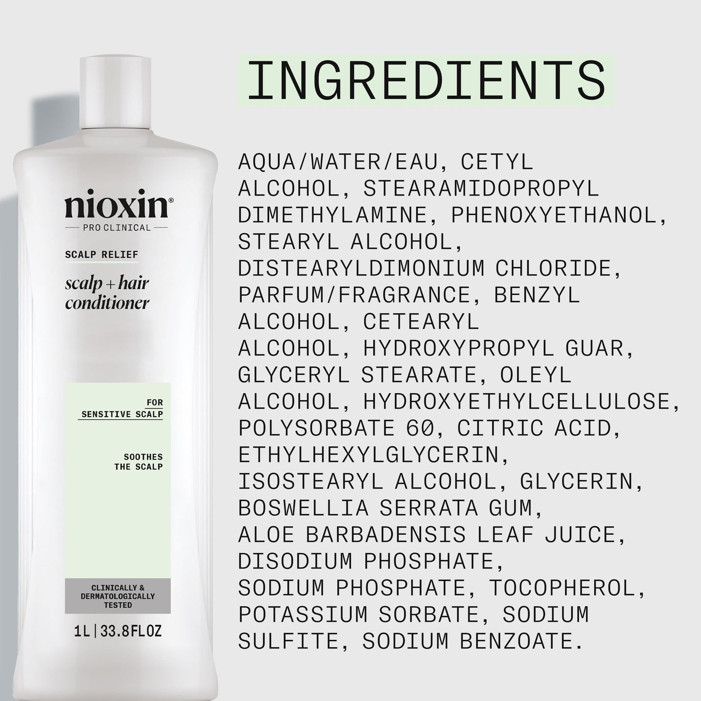 Lavender Nioxin Scalp Relief Hair Conditioner | For Sensitive Scalp | Made with Aloe Vera and Vitamin E | 33.8 Fl oz.