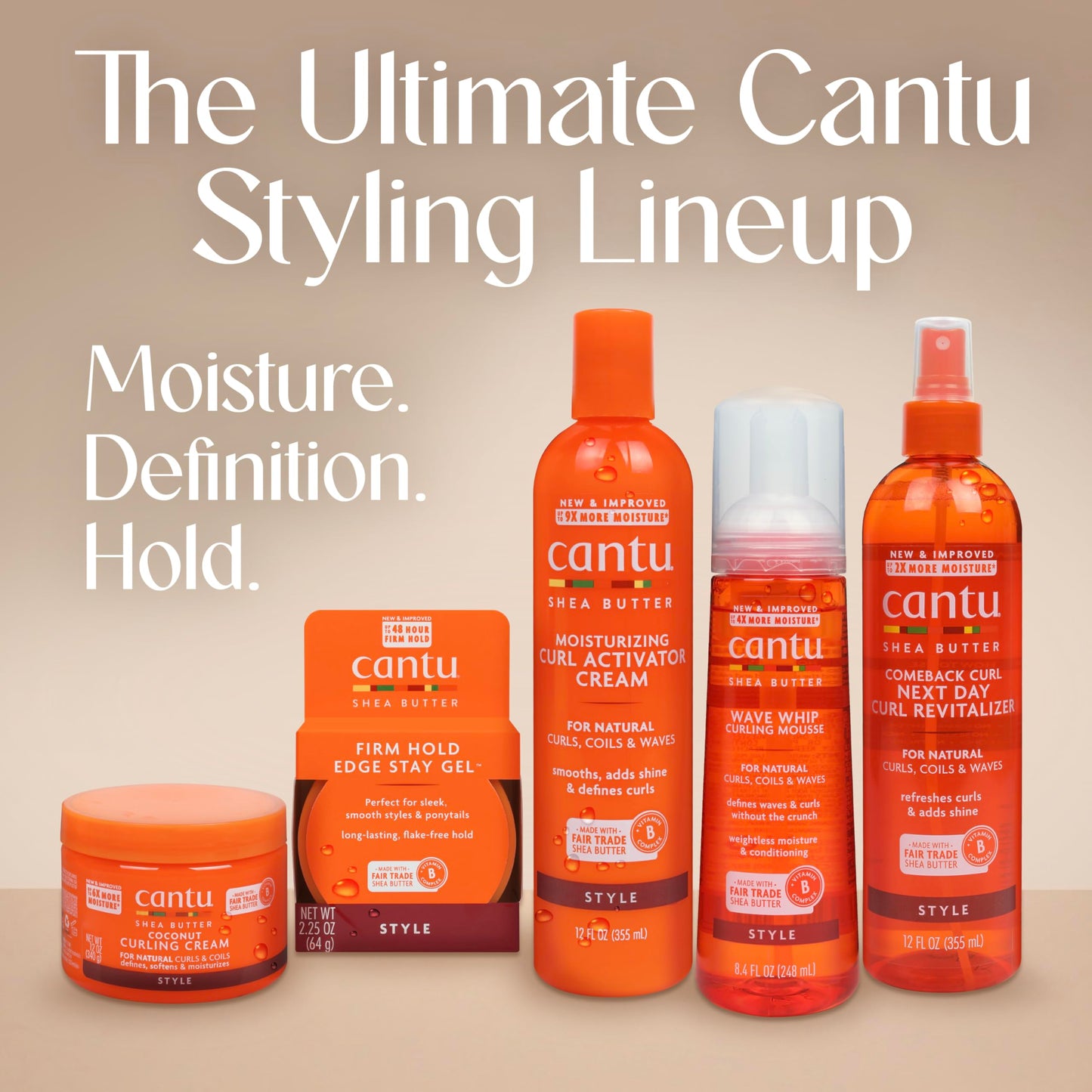 Gray Cantu Moisturizing Curl Activator Cream for Natural Hair with Pure Shea Butter, 12 fl oz (Pack of 2)
