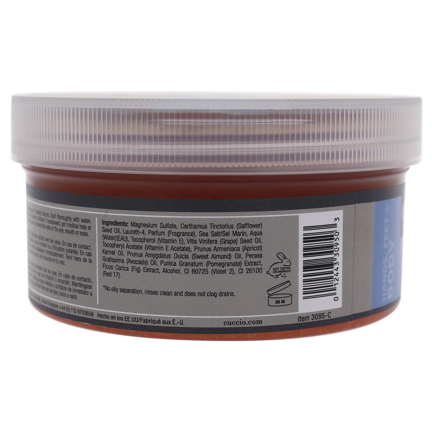 Dim Gray Cuccio Naturale Sea Salt Scrub - Gently Exfoliates To Remove Dead Skin Cells - Leaves Skin Supple, Radiant And Youthful Looking - Paraben And Cruelty Free - Pomegranate And Fig - 19.5 Oz