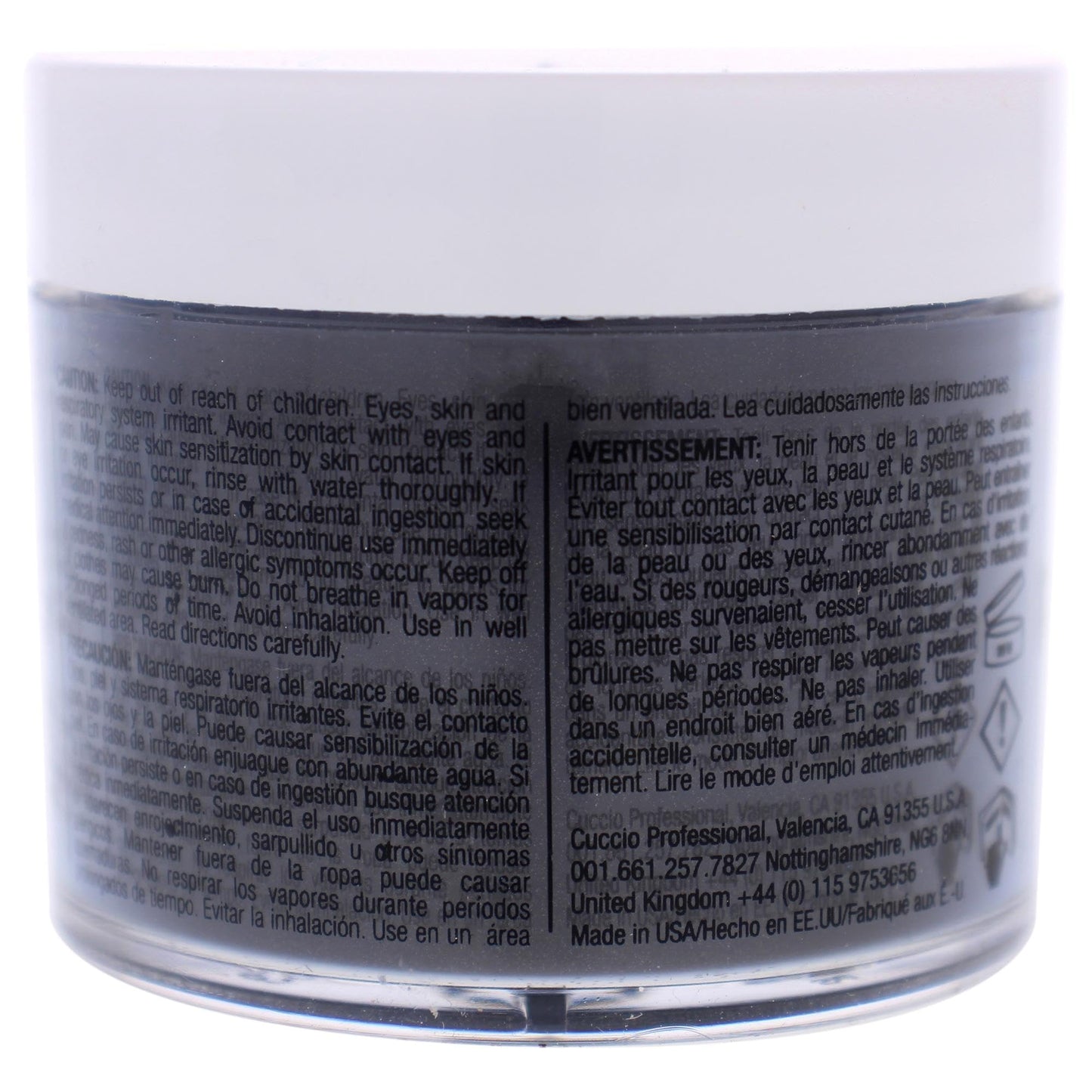 Light Gray Cuccio Pro Powder Polish Dip - Silver W/ Gray Undertones - Nail Lacquer for Manicures/Pedicures, Easy & Fast Application/Removal - No LED/UV Light Needed - Non-Toxic, Odorless, Highly Pigmented - 2 oz