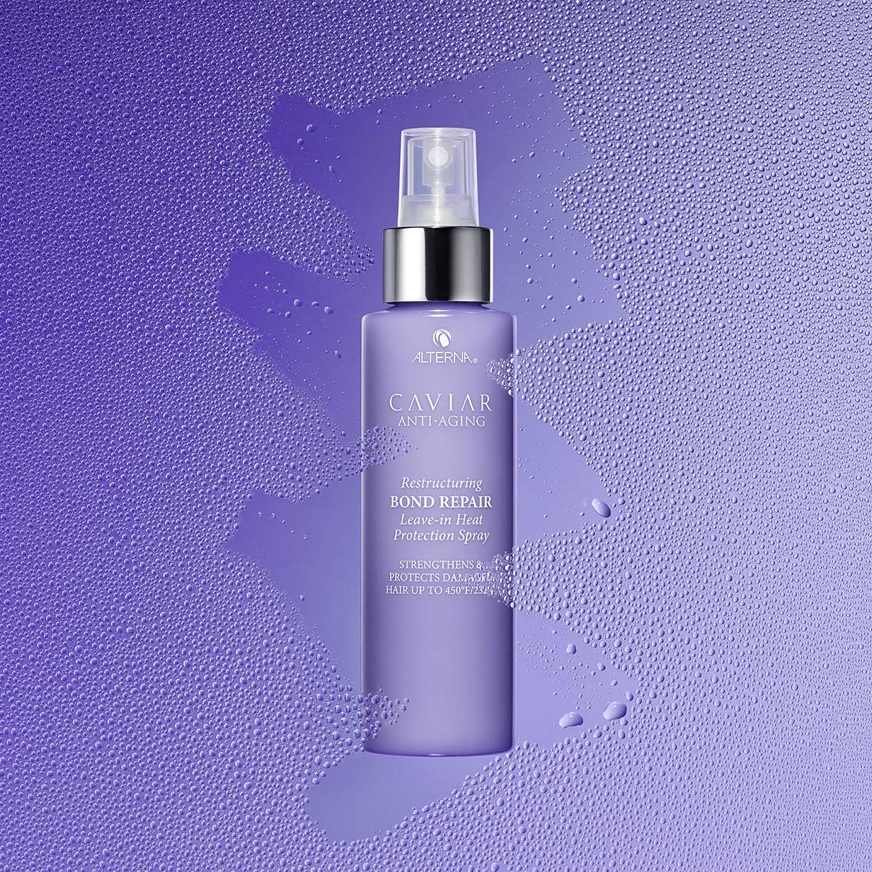 Light Steel Blue Alterna Caviar Anti-Aging Restructuring Bond Repair Leave-in Heat Protection Spray,4.2 Ounce (2-Pack)
