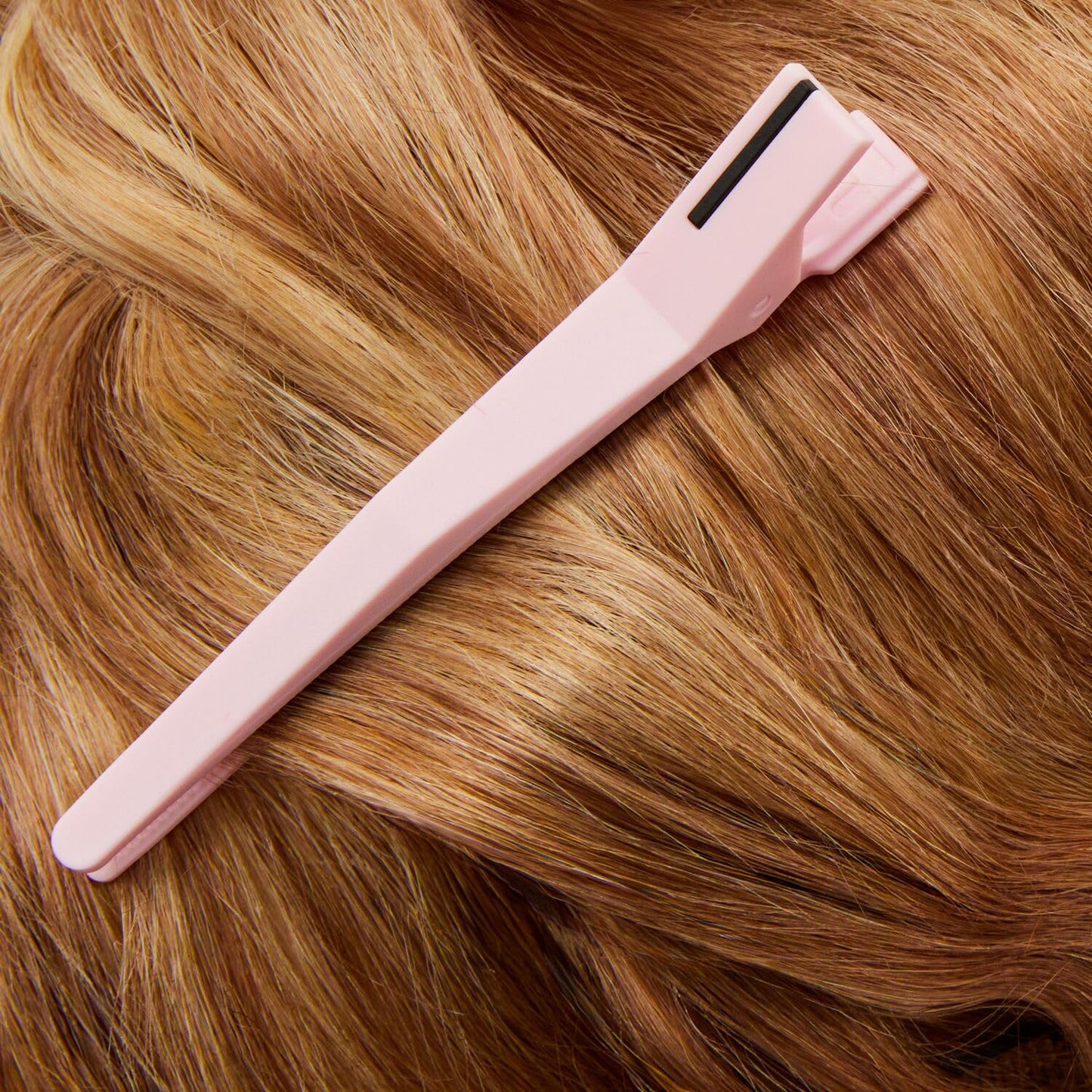 Saddle Brown Salon Care Pink Traceless Clips (4 Count)