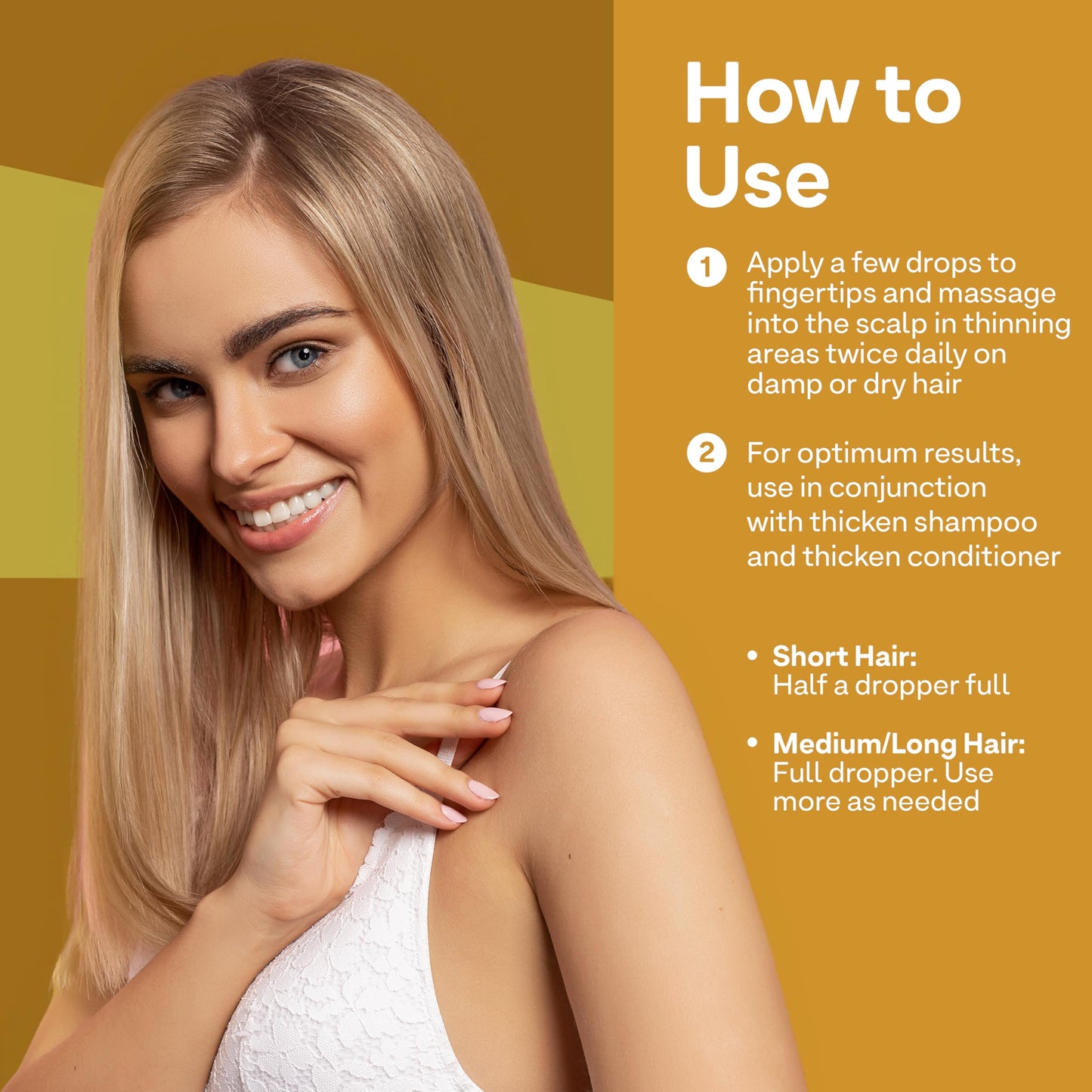 Goldenrod Colorproof Biorepair Thicken Scalp and Follicle Care Serum 3.4 Fl. Oz. w/Fresh Lime, Eucalyptus, Mint Leaf & Rosemary Scent, Color-Protection and Fuller-Looking Hair