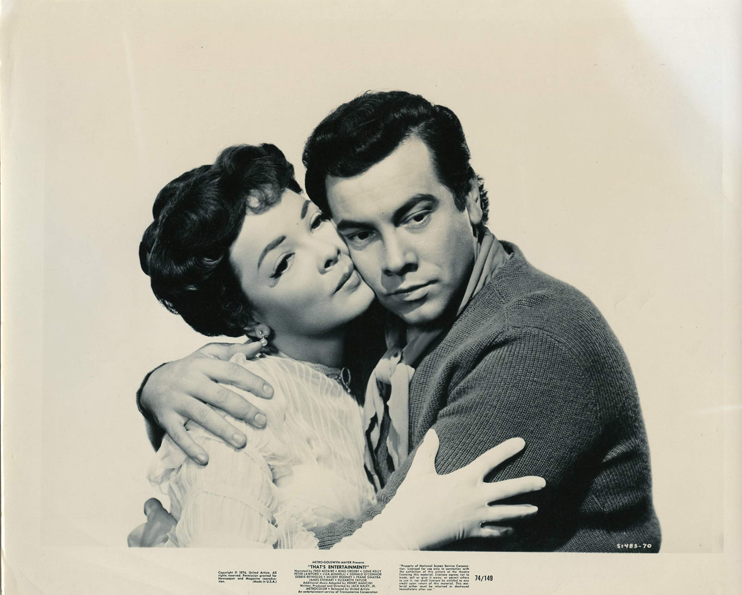 Light Gray Mario Lanza Kathryn Grayson 8x10 ORIGINAL Photo #W1915