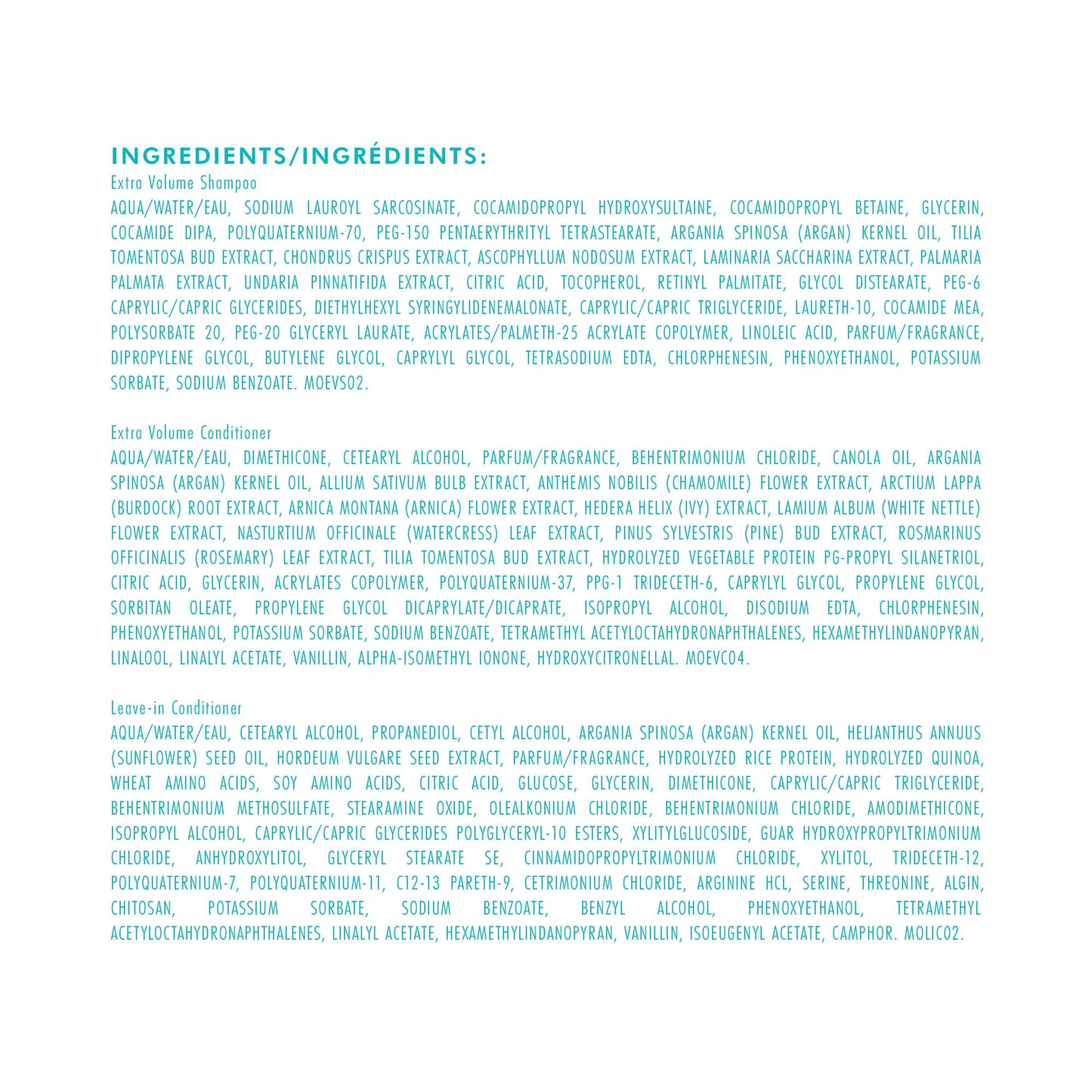 Lavender Moroccanoil Hair Volume Gift Set