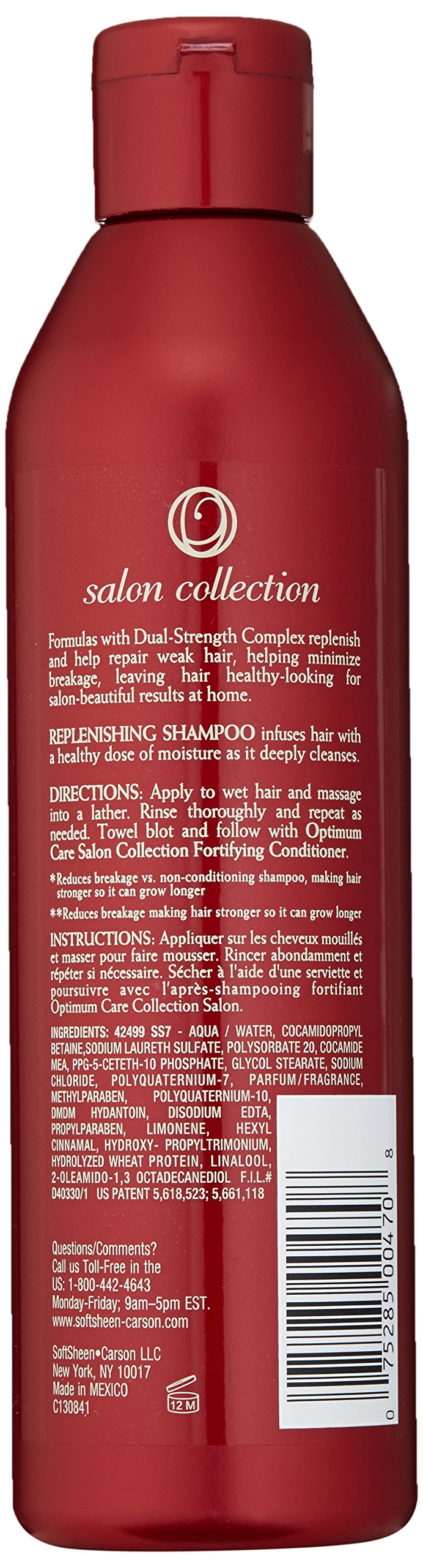 Rosy Brown SoftSheen-Carson Optimum Salon Haircare Defy Breakage Fortifying System Hair Restore Shampoo, 13.5 fl oz