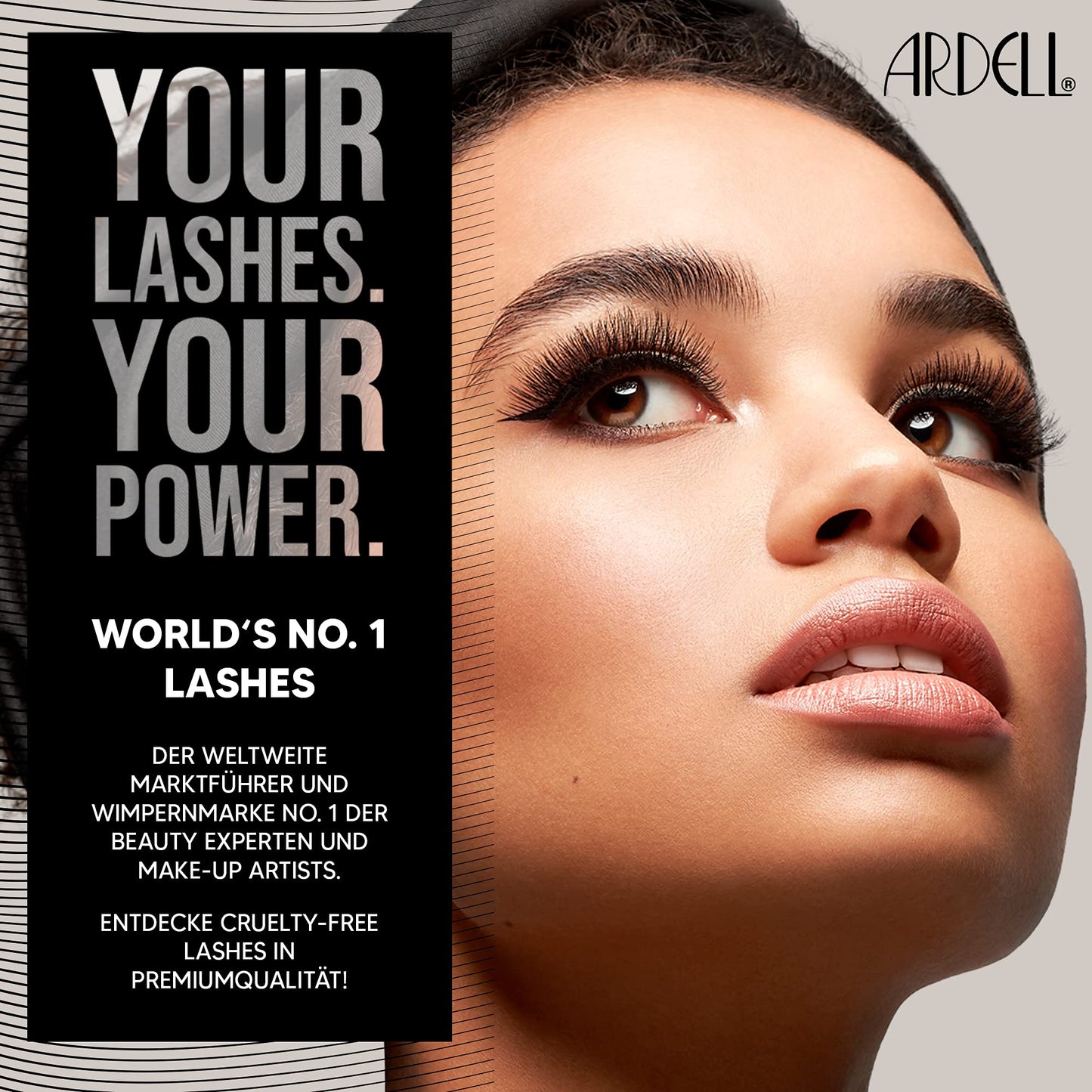 Black Ardell 3D Faux Mink Individual Lashes – Medium Black, Knot-Free Cluster Lashes, Customizable Eyelash Extension Kit, 1 Pack
