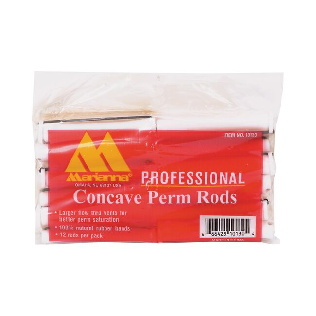 Lavender Marianna Long Concave White 7/16" Perm Rods