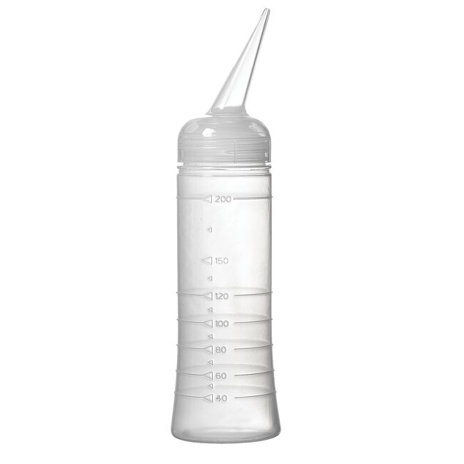 White Smoke Burmax Company Inc Soft 'n Style Slant Top Applicator Bottle 6.8 oz