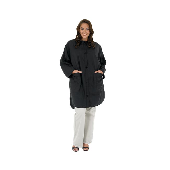 White Smoke Betty Dain Big Shirt-Black