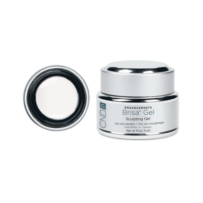 White Smoke CND Pure White Opaque Gel