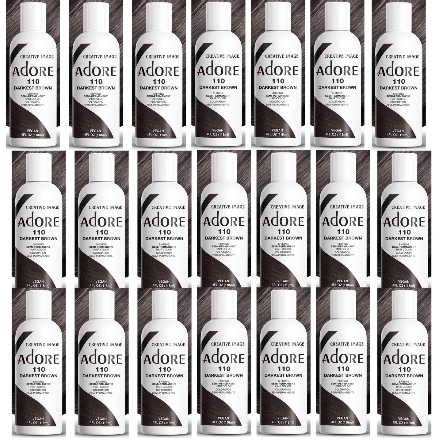 White Smoke Adore 110 Darkest Brown (Pack of 24)