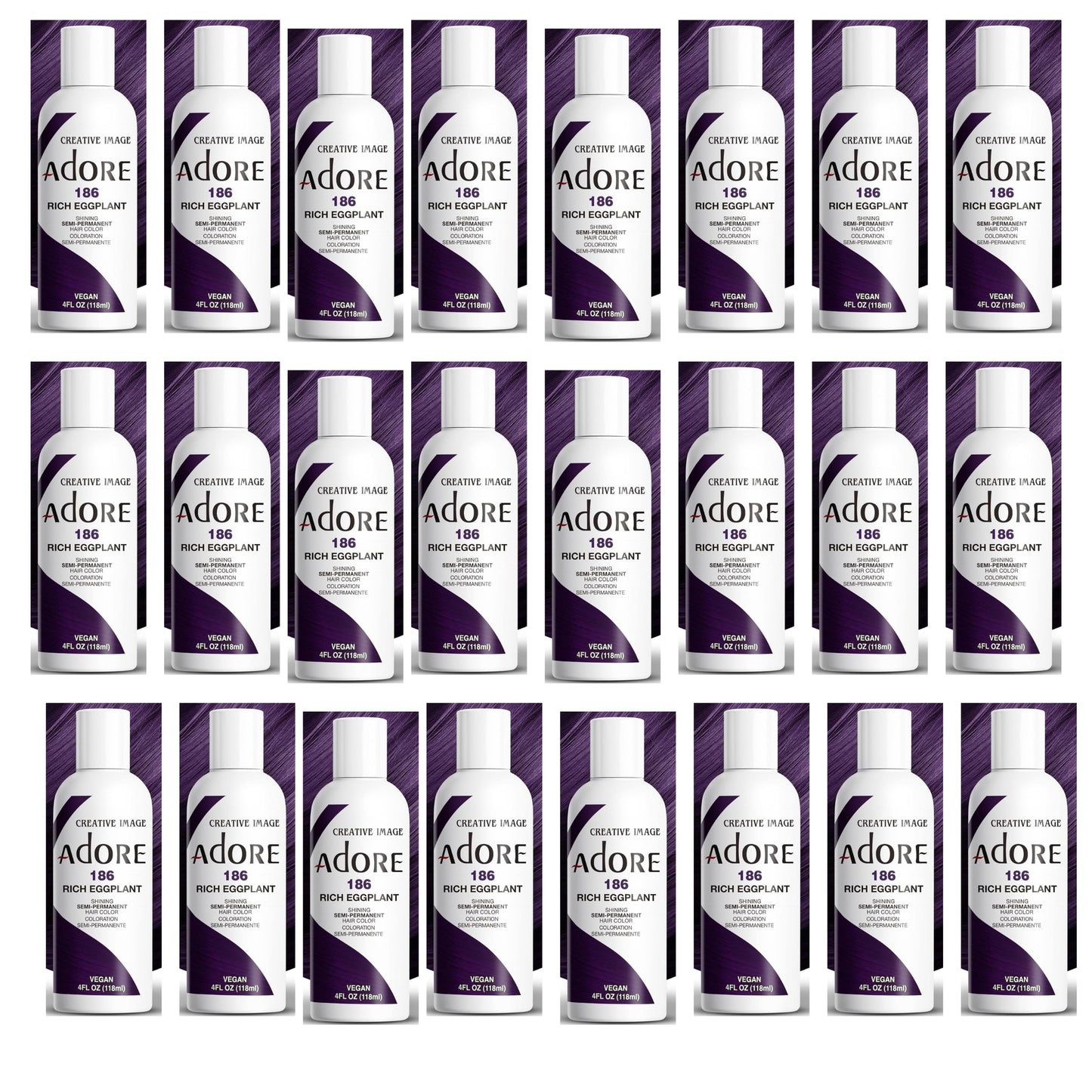 White Smoke Adore 186 Rich Eggplant (Pack of 24)
